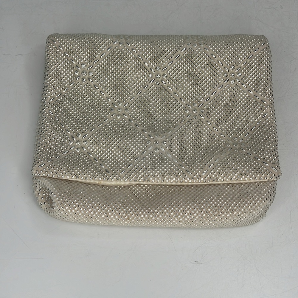Vintage Ivory beaded Clutch purse